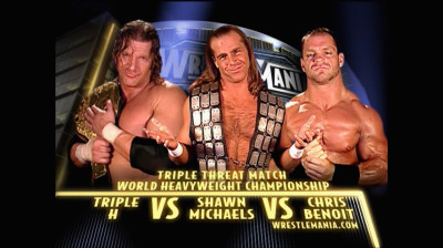 Shawn Michaels vs Triple H vs Chris Benoit (Full Match)