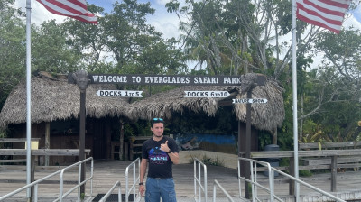 José Rafael Cordero Sánchez en los Everglades Florida