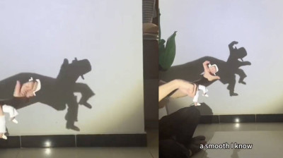 Michael Jackson mit Schatten nachgestellt