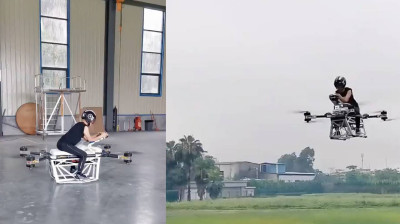 Die neue chinesische Erfindung: Eine Drohne für Menschen!!!