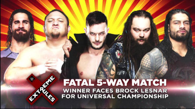 Samoa Joe vs Finn Balor vs Seth Rollins vs Roman Reigns vs Bray Wyatt