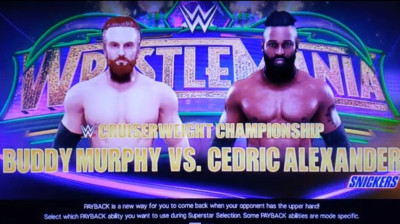 Cedric Alexander vs Buddy Murphy (WWE 2K19)