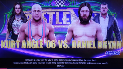 Kurt Angle w/ Stephanie McMahon vs Daniel Bryan w/ Shane McMahon (WWE 2K19)