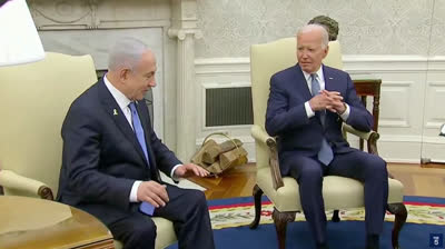 TRADUCCIÓN: "Si yo soy un sionista criminal y genocida, vosotros (gobierno de EEUU) también."