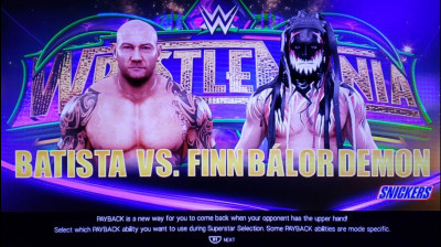 Batista vs "The Demon" Finn Bálor (WWE 2K19)