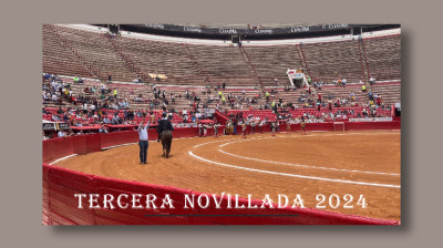 3ER NOVILLADA 2024❤️PLAZA DE TOROS "LA MÉXICO"❤️JOSÉ MARÍA MENDOZA, RAFAEL SORIANO, MANOLO GONZÁLEZ