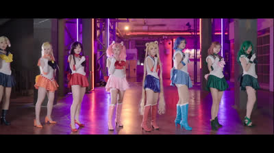 [Sailor Moon 10 people].... Zona de Dance>>✰☽Love の >>Starshine Love Starshine ☾✰ For the precious things, we will fight (1).mp4
