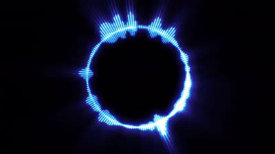 ? Fondo de ecualizador de círculo de música abstracta