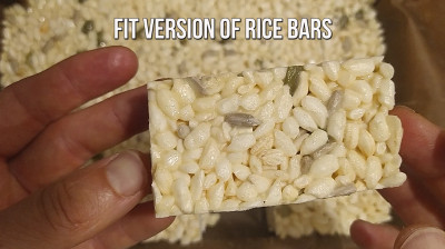 Fit Marshmallows Rice Seeds Bars