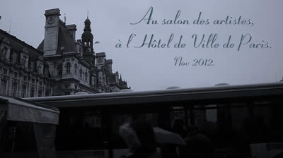 Exposition au salon de la Mairie de Paris.