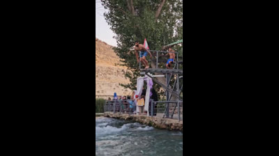 D'une des piscines libanaises