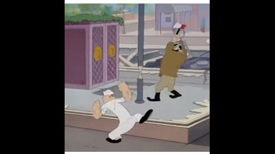 Una tra le scene più belle di Braccio di Ferro