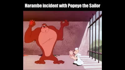 Braccio di Ferro Vs gorilla