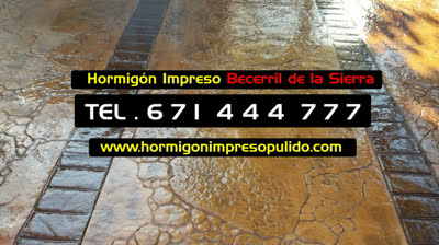 Hormigón Impreso en Becerril de la Sierra ➜ Tel. 671444777