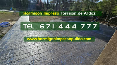 Hormigón Impreso en Torrejón de Ardoz ➜ Tel. 671444777