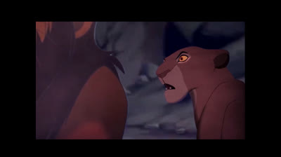 Simba confronts scar