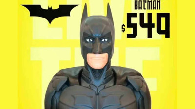 Der Batman-Popcorn-Eimer zu seinem 85. Jubiläum