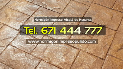 Hormigón Impreso Alcalá de Henares > Tel. 671444777 <
