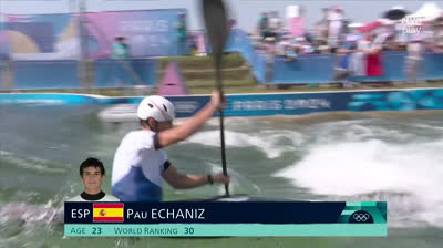 30-7-24 Slalom - Kayak Individual: Primera carrera - Pau Echániz