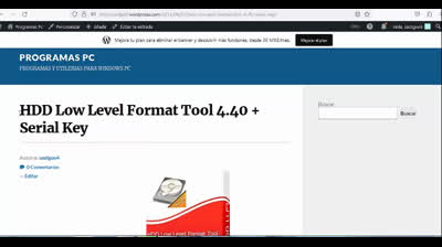 HDD Low Level Format Tool 4.40 incluye Serial Key