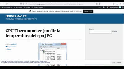 CPU Thermometer [medir la temperatura del cpu] PC