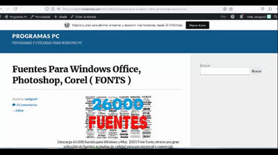 Fuentes Para Windows Office, Photoshop, Corel ( FONTS )