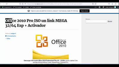 Office 2010 Pro ISO un link MEGA 32,64 Esp Con Activador