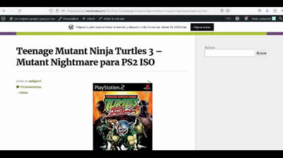 teenage mutant ninja turtles 3 mutant nightmare para ps2