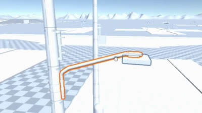 Modelagem 3d poste - Cenário game "Haven&Hell