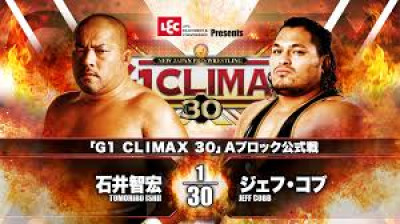 NJPW G1 Climax 30- Jeff Cobb vs Tomohiro Ishii