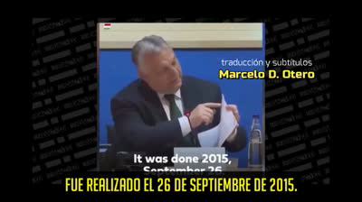 l Primer Ministro Húngaro ??Viktor Orban EXPONE la Imigración masiva en Europa y dice quién está detrás de ella.