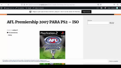 afl premiership 2007 para ps2