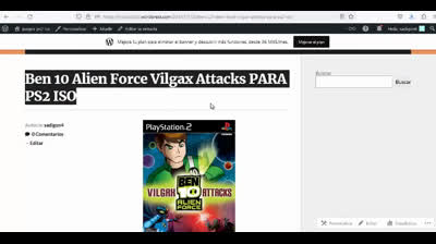 ben 10 alien force vilgax attacks para ps2