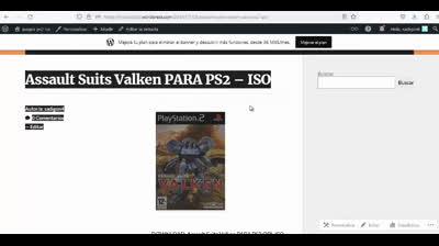 assault suits valken para ps2