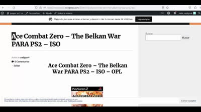 ace combat zero the belkan war para ps2