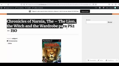 chronicles of narnia the the lion para ps2