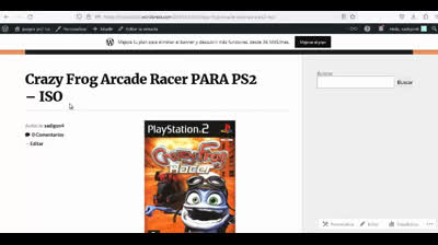crazy frog arcade racer para ps2
