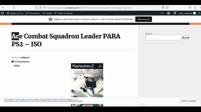 ace combat squadron leader para ps2