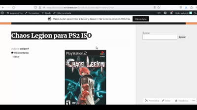 chaos legion para ps2