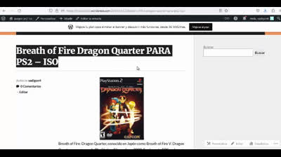 breath of fire dragon quarter para ps2