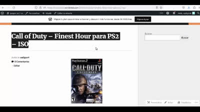call of duty finest hour para ps2
