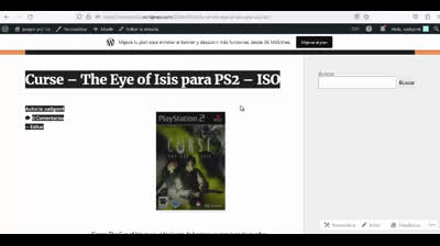 curse the eye of isis para ps2