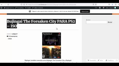 bujingai the forsaken city para ps2