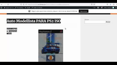 auto modellista para ps2