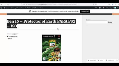 ben 10 protector of earth para ps2