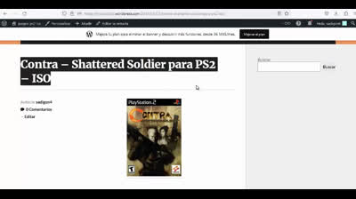 contra shattered soldier para ps2