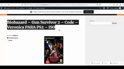 biohazard gun survivor 2 code veronica para ps2