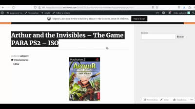 arthur and the invisibles the game para ps2