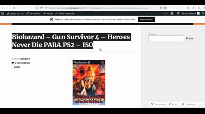 biohazard gun survivor 4 heroes never die para ps2