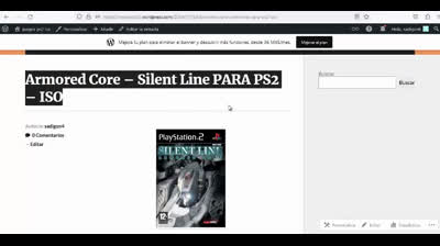 armored core silent line para ps2